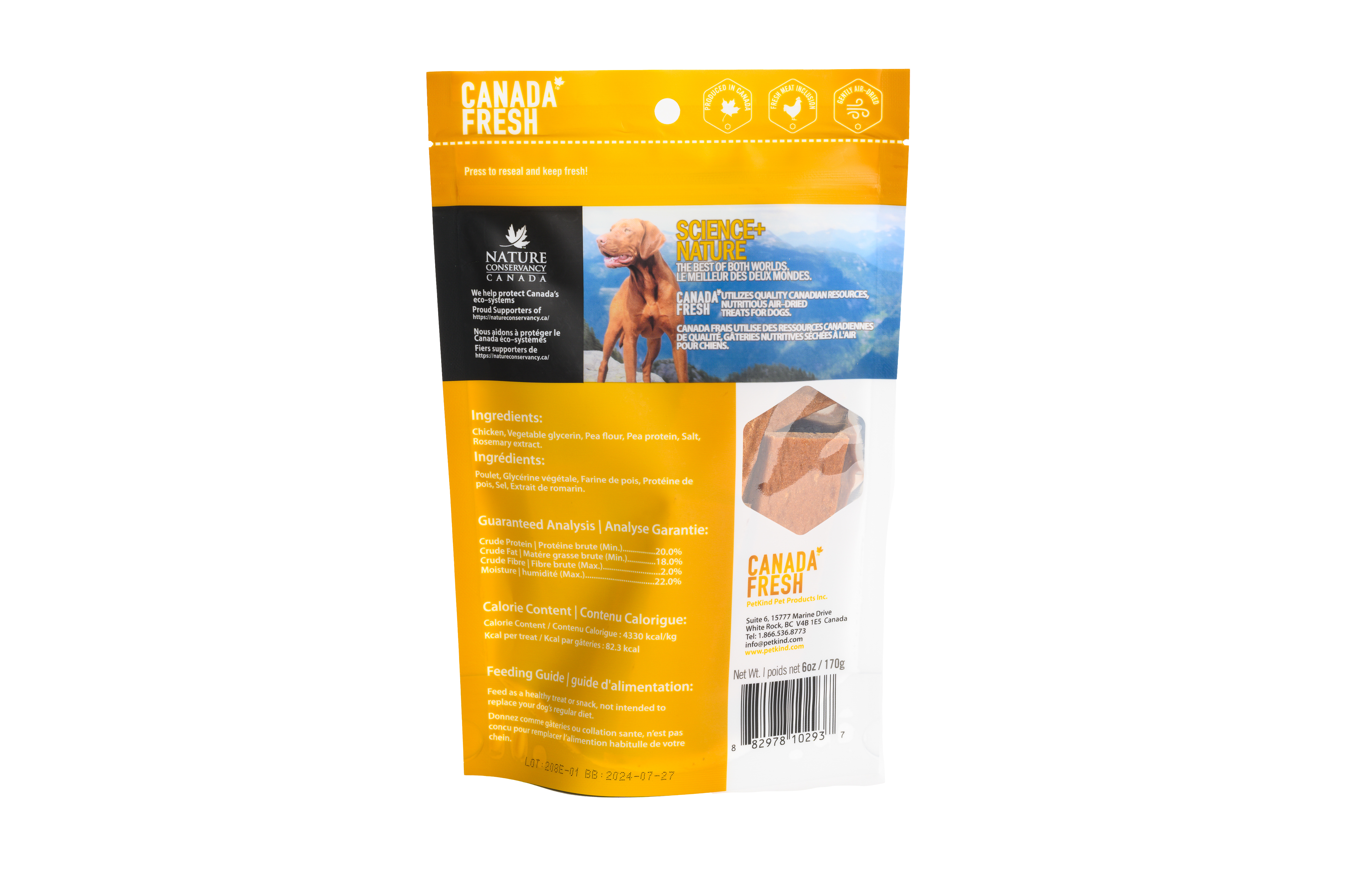 Canada Fresh Treats Dogs – SAP Chicken