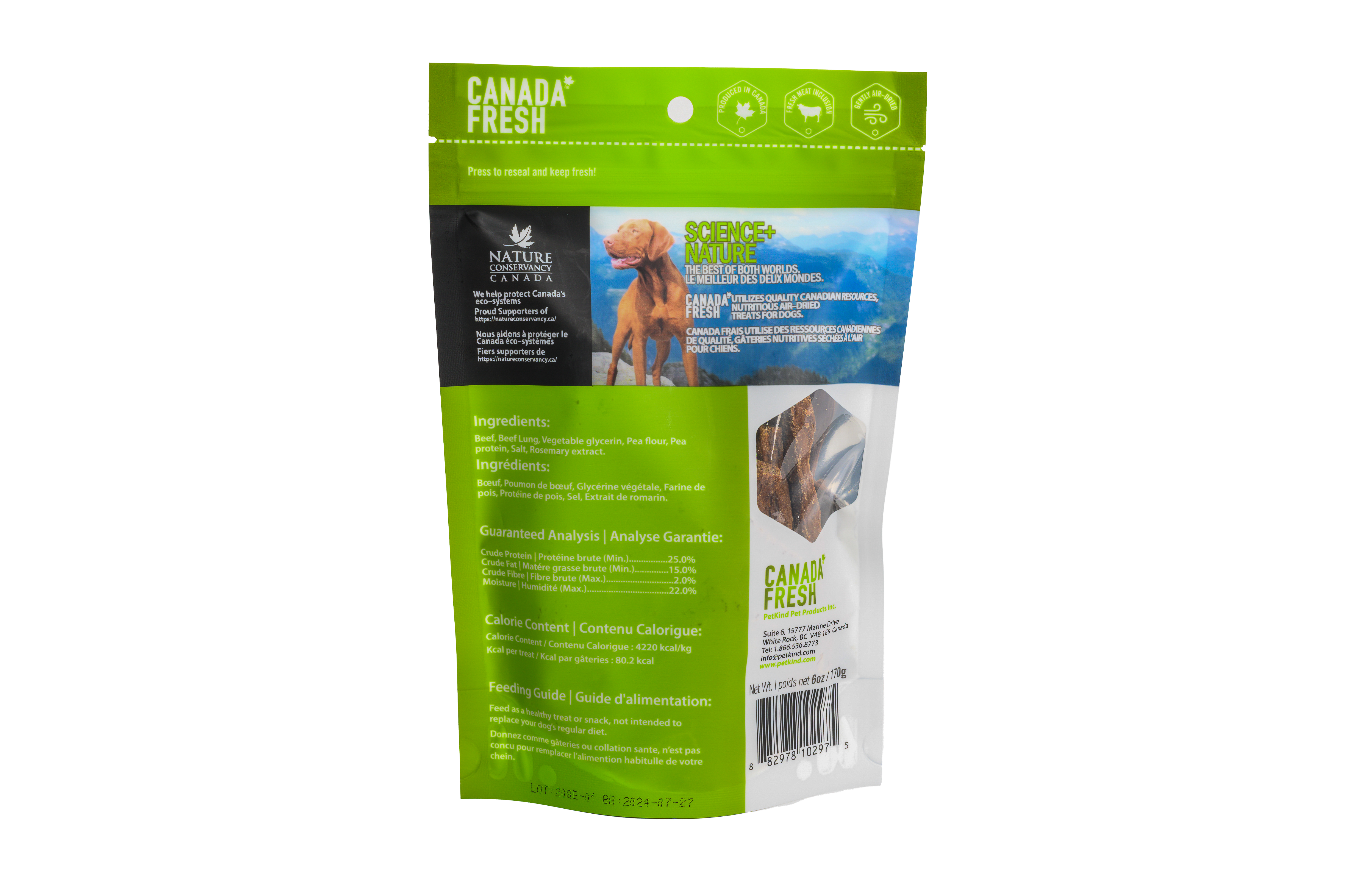 Canada Fresh Treats Dogs – SAP Beef