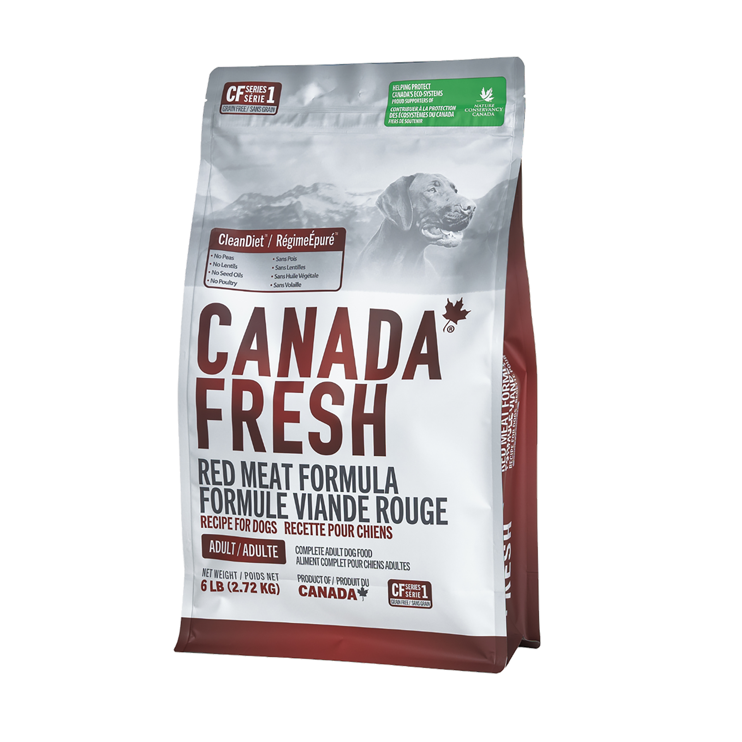 Canada Fresh dry red meat dog food made in Canada 6lb 