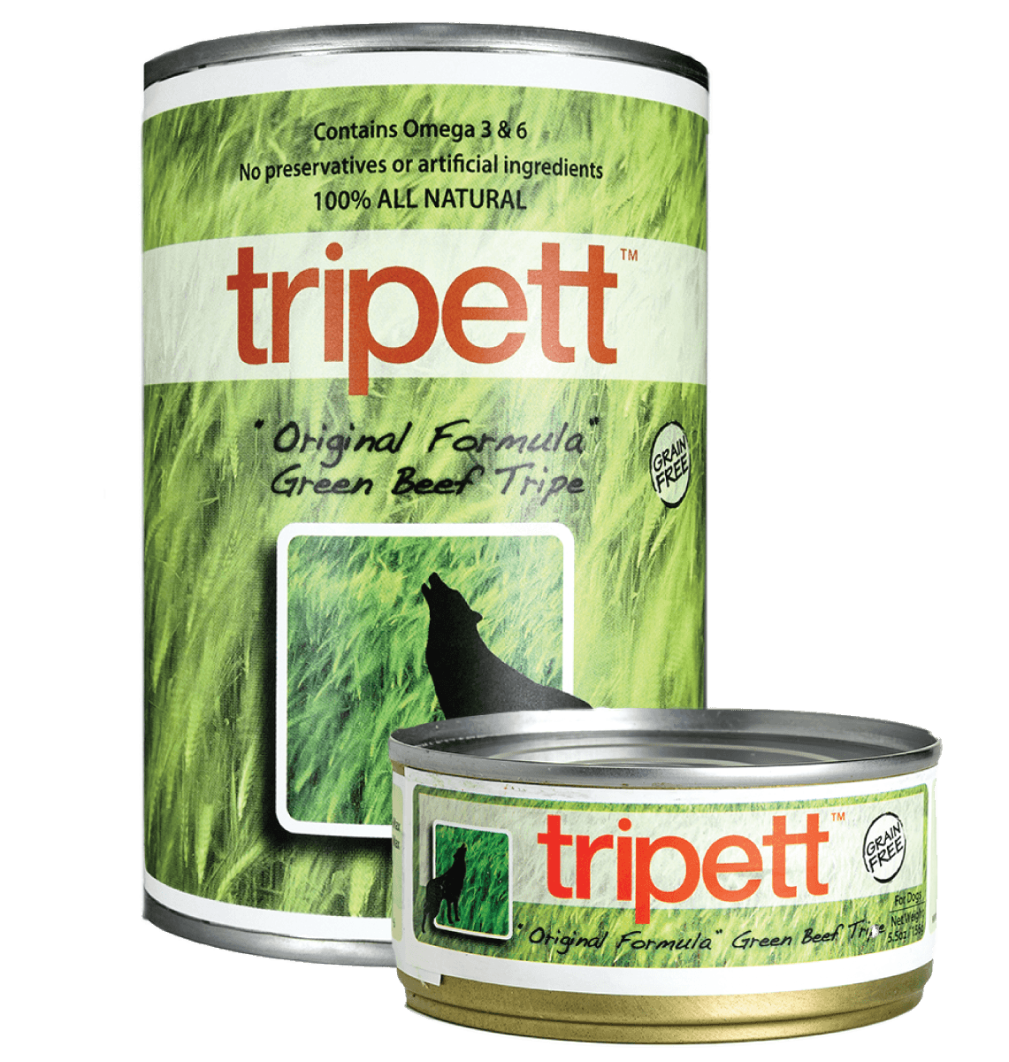 Tripett Green Beef Formula (12.8 oz and 5.5oz)