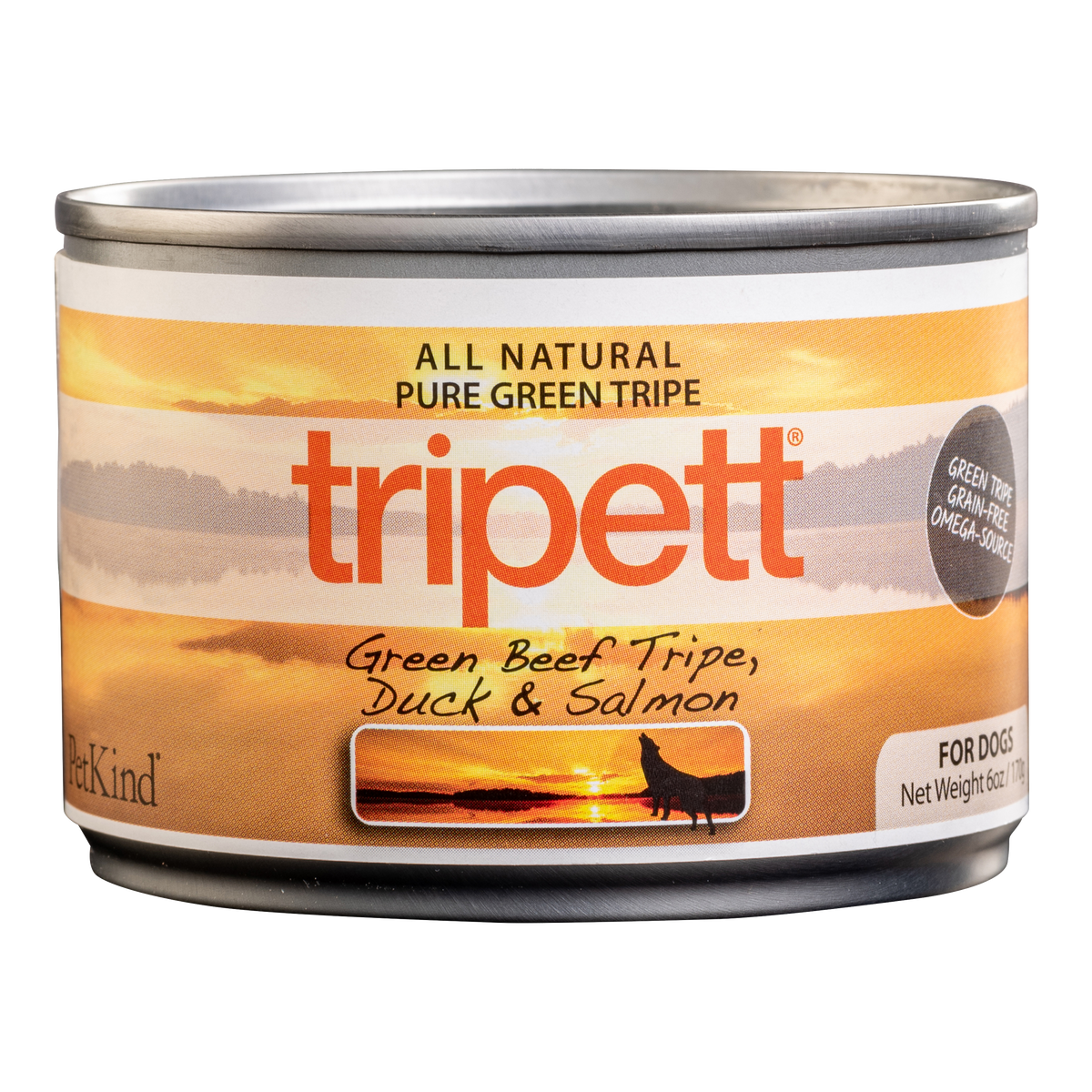 Tripett Green Beef Tripe, Duck and Salmon (6 oz)