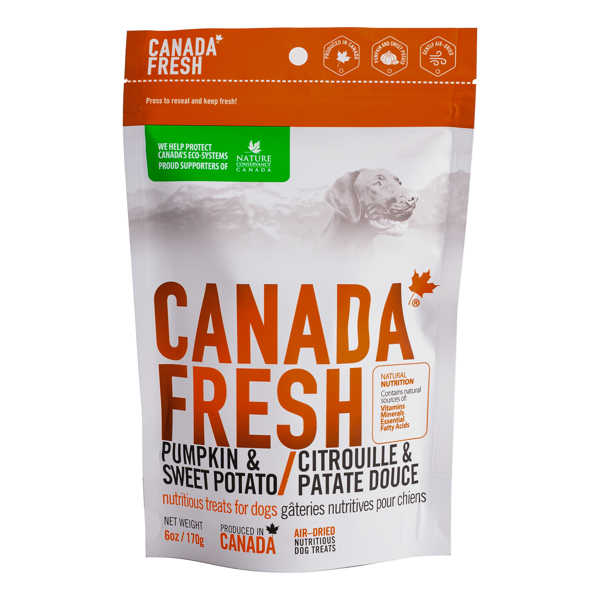 Canada Fresh Treats Dogs – Pumpkin &amp; Sweet Potato