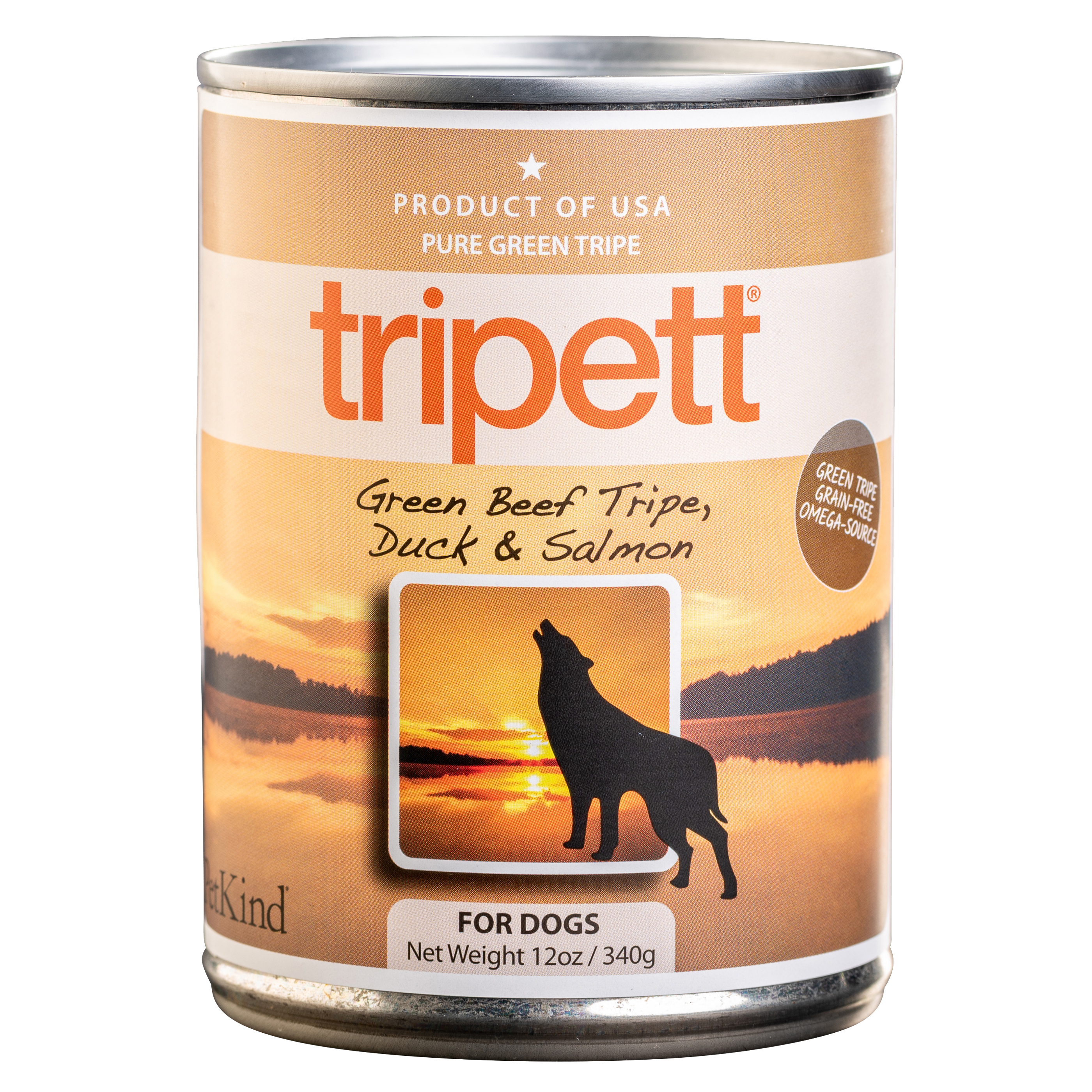 Tripett Green Beef Tripe, Duck and Salmon (12 oz)