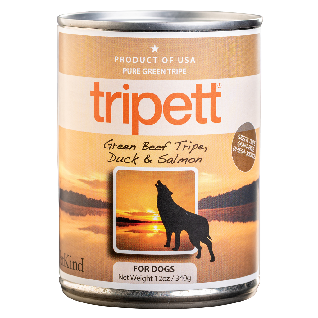 Green Beef Tripe Duck Salmon Tripett PetKind Pet Products