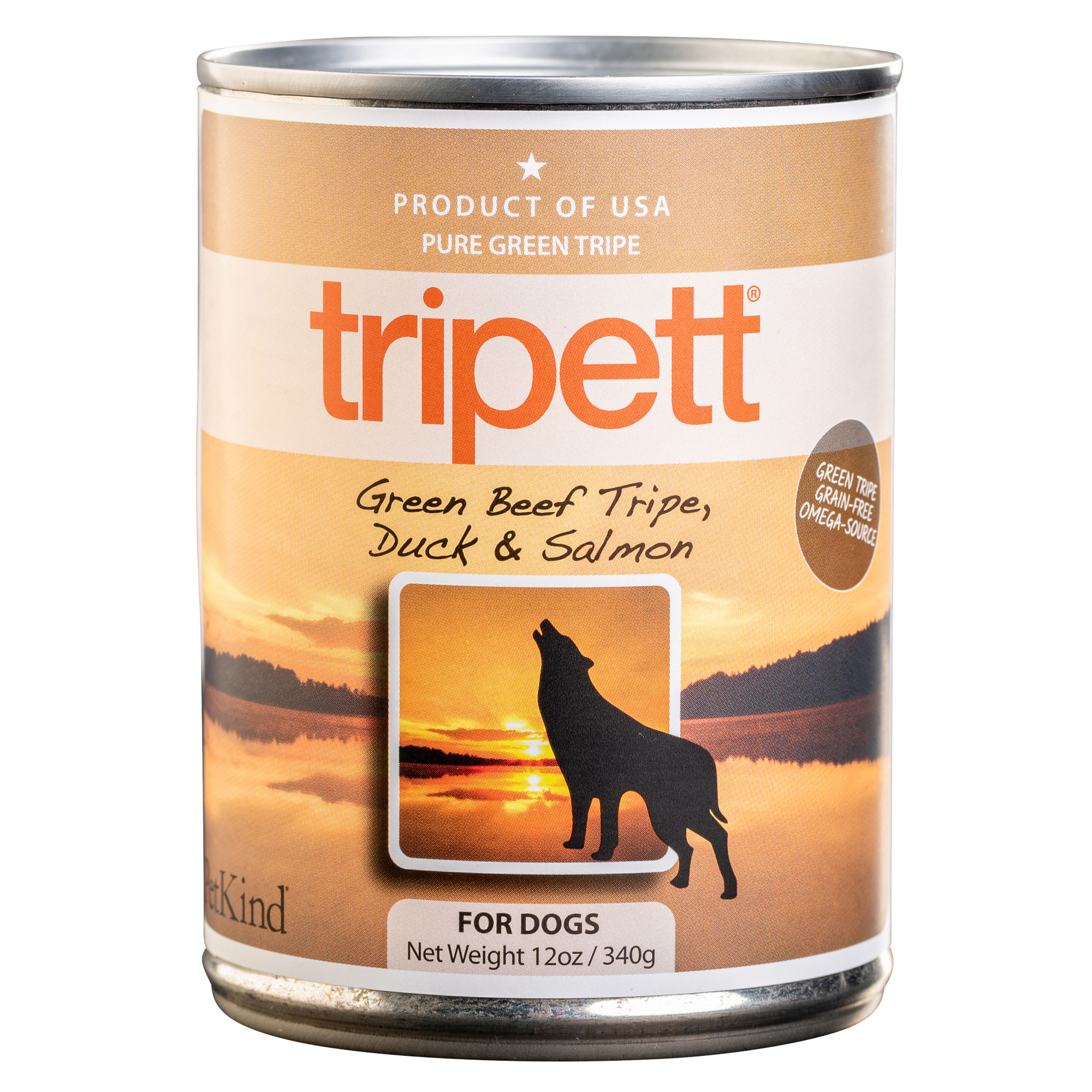 Tripett Green Beef Tripe, Duck and Salmon (12 oz)