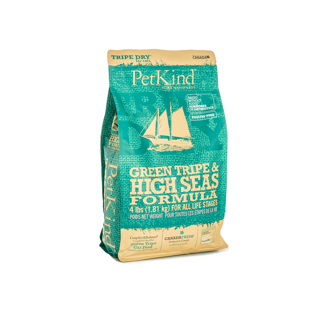 Tripe Dry for Cats Green Tripe High Seas Formula PetKind Pet Products